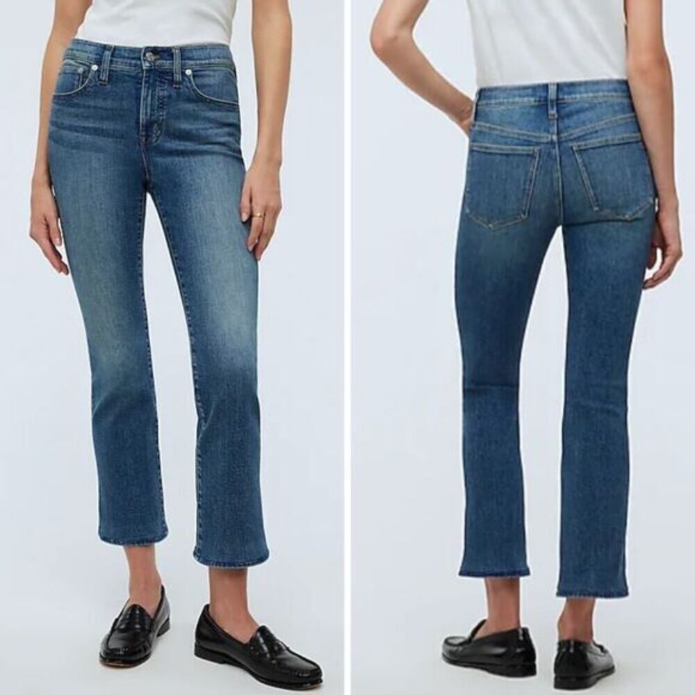 New! Madewell Kick Out Crop Jeans oneida‎ wash, size 32